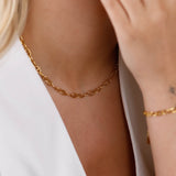 collier en acier inoxydable pour femme 