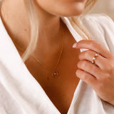 Collier - Chaine - Acier inoxydable - Pierre d'eau douce - ANAELLE
