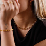 collier en acier inoxydable pour femme 