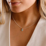 collier en argent 925 et amazonite pour femme 