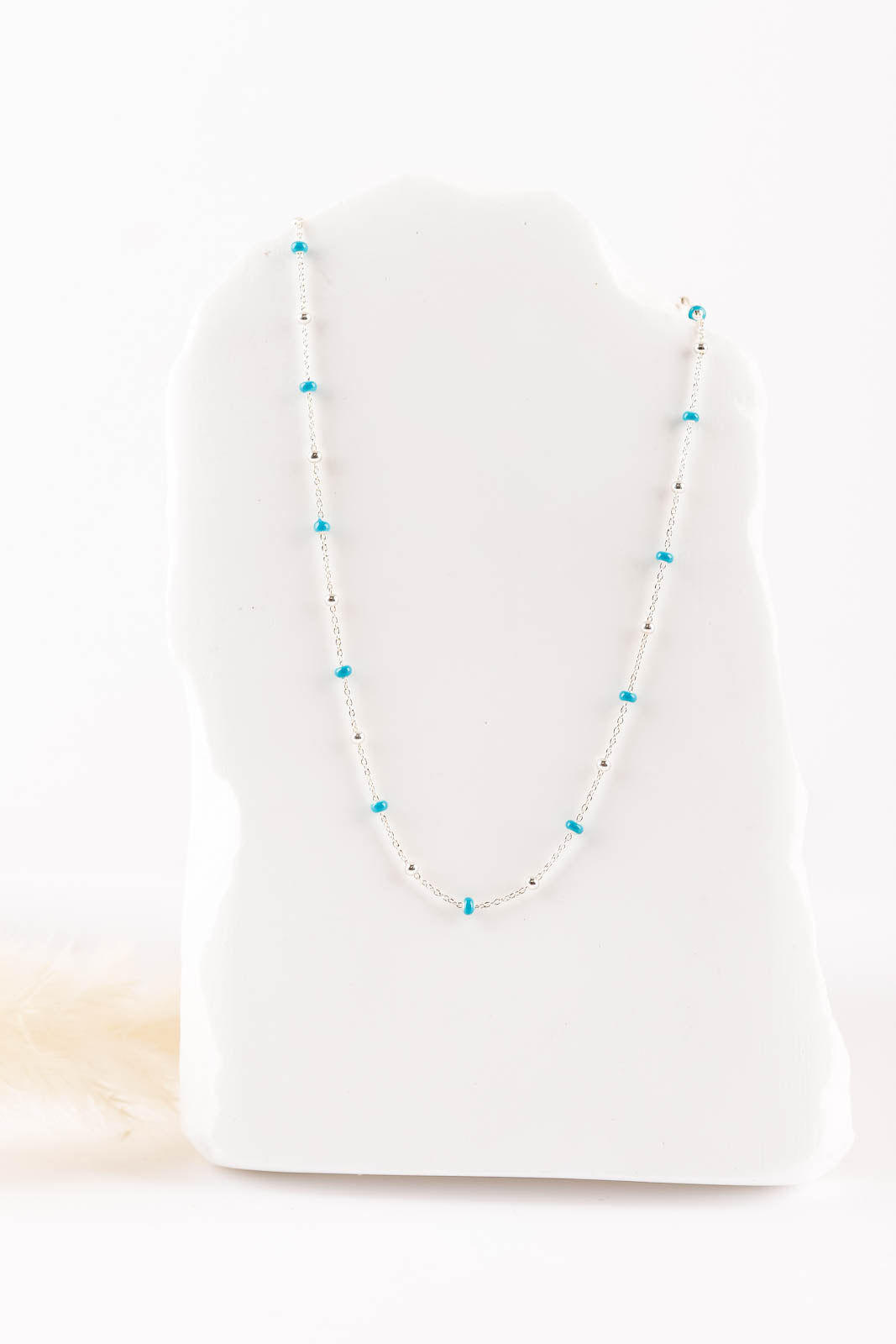 collier en argent 925 coloré pour femme 