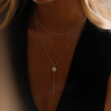 Sautoir - Nacre & Chaine - Argent - GABRIELLE