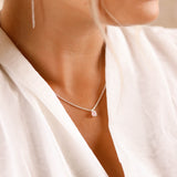 Collier - Chaîne - Quartz Rose - Argent - HELÈNE
