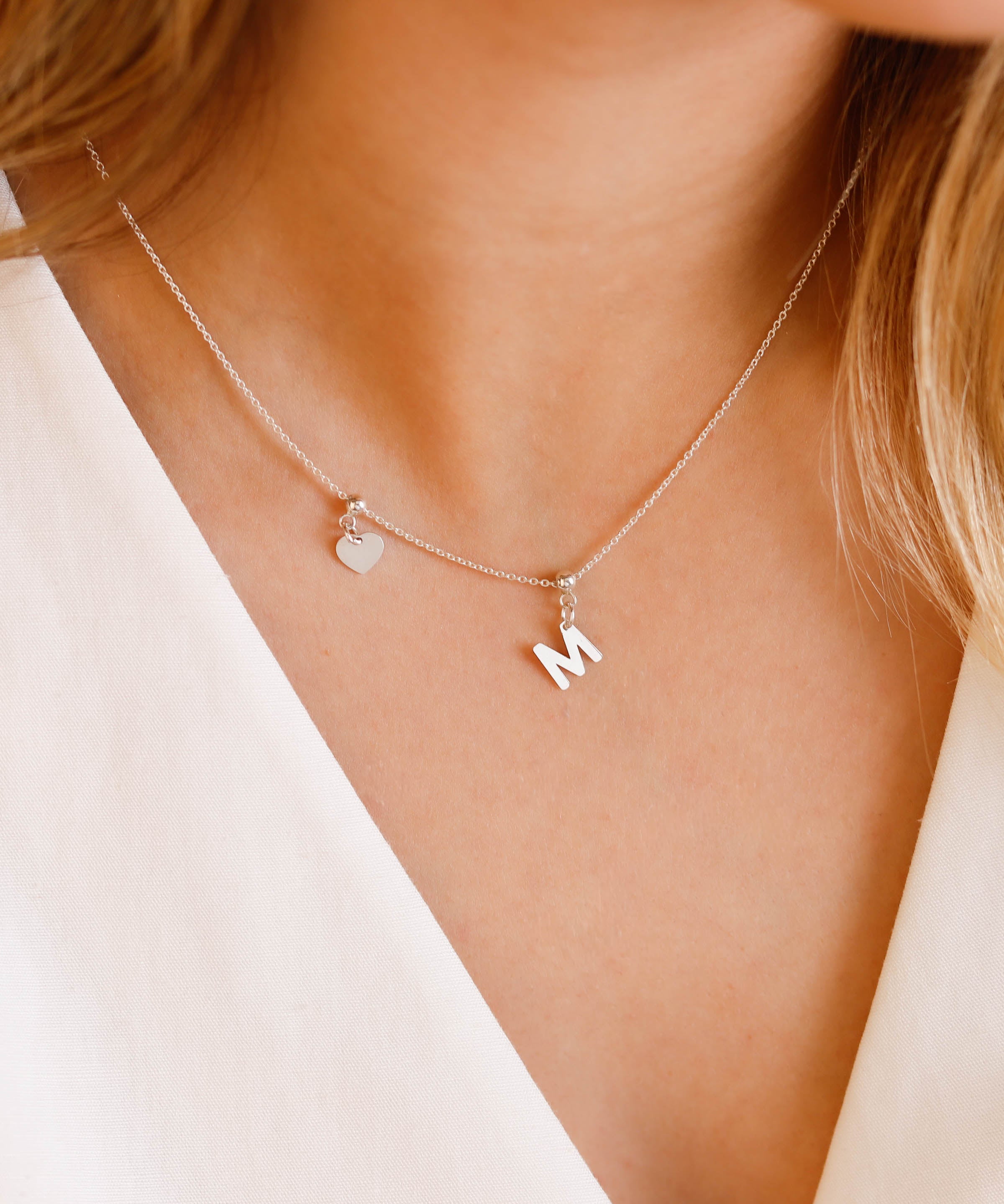 collier en argent 925 personnalisable pour femme 