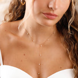 Collier - Sautoir - Acier inoxydable - Nacre - PAULINA