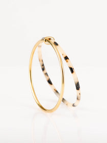 bracelet jonc en acier inoxydable et résine pour femme 