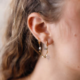 Mono - Boucles d'oreilles - Acier inoxydable - Nacre - PAULINE