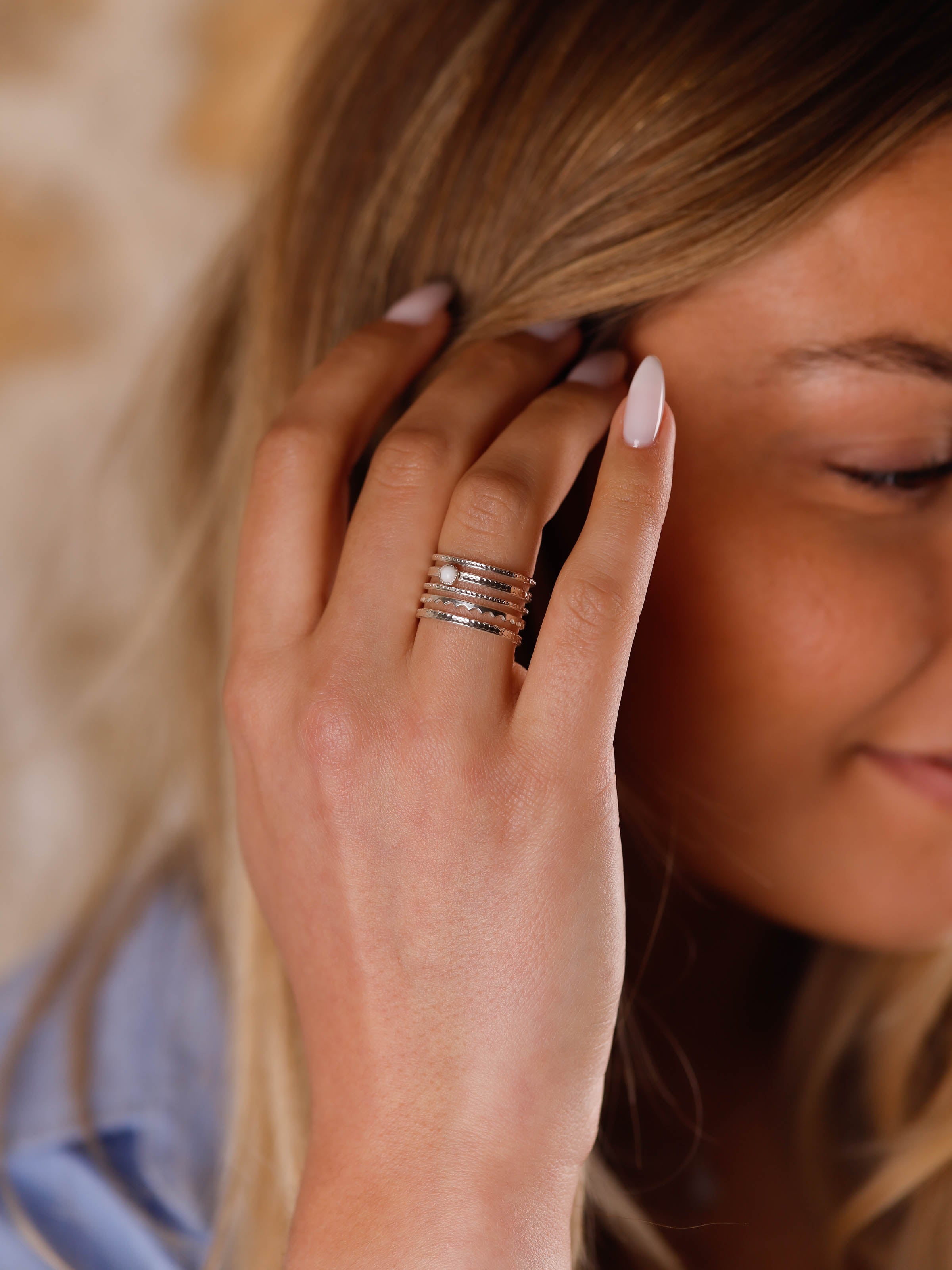 bague en plaqué argent pour femme 